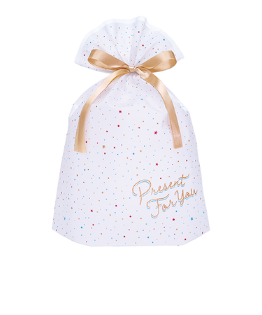 インディゴ　メッセージバッグ　L　PG387　フォー・ユー／ドット　ホワイト