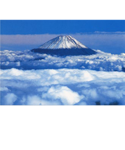 エヌ・ビー・シー　ポストカード　北岳より雲海と富士山　富士－018