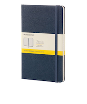 モレスキン（MOLESKINE）　カラーノートブック　ハードカバー　方眼　L　893762　サファイアブルー