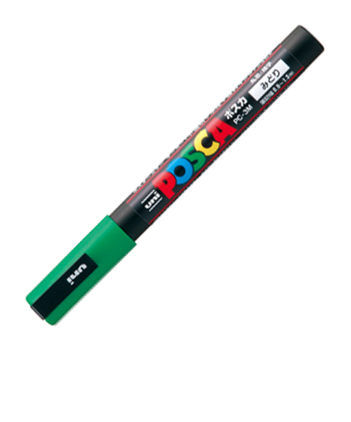 三菱鉛筆　ポスカ　細字丸芯　PC－3M　緑