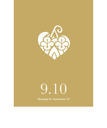 草紙堂　花結びメッセージカード　9月10日