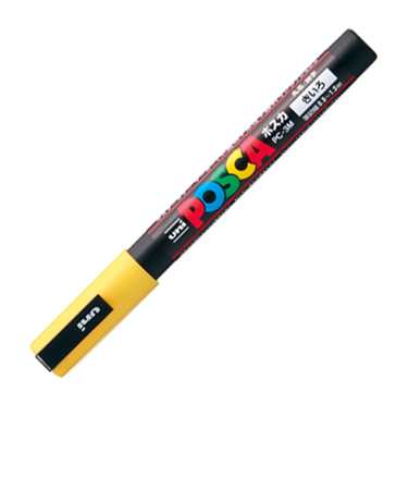 三菱鉛筆　ポスカ　細字丸芯　PC－3M　黄