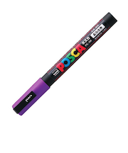 三菱鉛筆　ポスカ　細字丸芯　PC－3M　紫