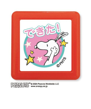 こどものかお　Nスヌーピー浸透印スタンプ　2218－014　できた！
