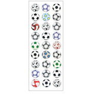 オクヤマ　ラメ入りシール　CR549　サッカーボール