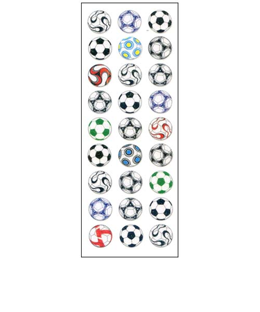 オクヤマ　ラメ入りシール　CR549　サッカーボール