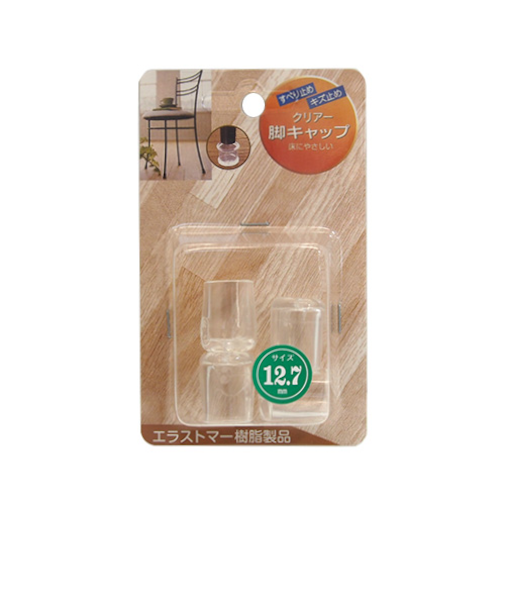 ツチノ　脚キャップ　パイプ用　クリアー　12.7mm　4個入