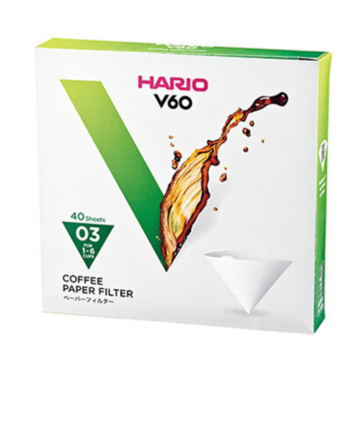 ハリオ（HARIO）　V60用ペーパーフィルターW　03　40枚箱入　VCF－03－40W