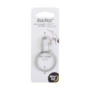 ナイトアイズ（NITE　IZE）　デュアルパスキーリング　ステンレスシルバー