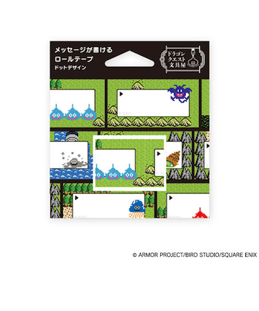 スクウェア・エニックス　ドラゴンクエスト文具屋　メッセージが書けるロールテープ　ドットデザイン
