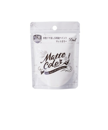アサヒペン　水性　多用途ペイント　マットカラー　スノーホワイト　55mL