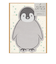 ミドリ（MIDORI）　レターセット　ダイカット　86926006　ペンギン柄
