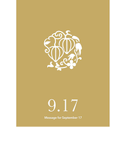 草紙堂　花結びメッセージカード　9月17日