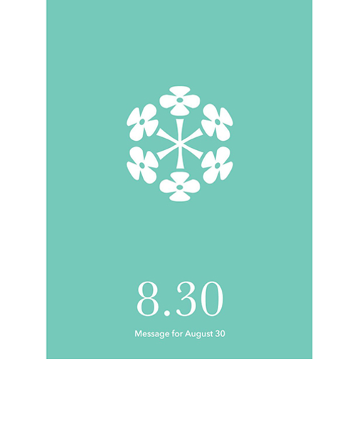 草紙堂　花結びメッセージカード　8月30日