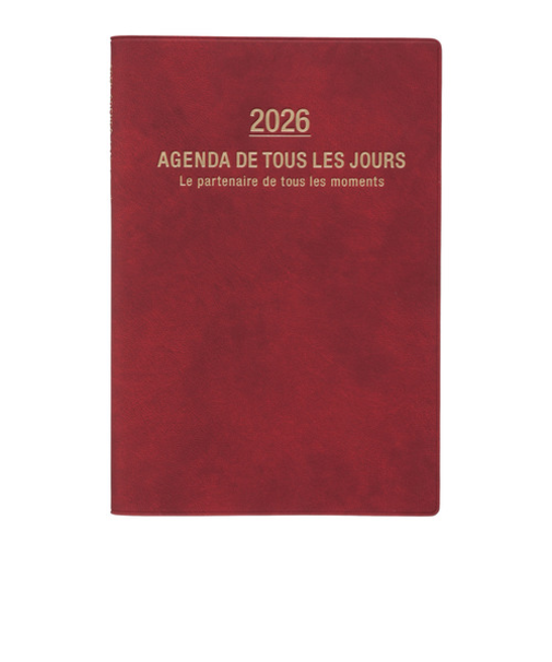 【2025年10月始まり】　マークス（MARK'S）　グラン　ド　パリ　B6変型　ウィークリーバーチカル　26ADR-CV05-BD　ボルドー　月曜始まり