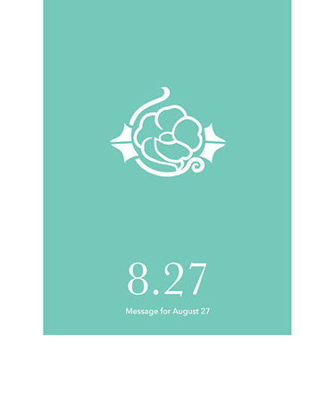 草紙堂　花結びメッセージカード　8月27日