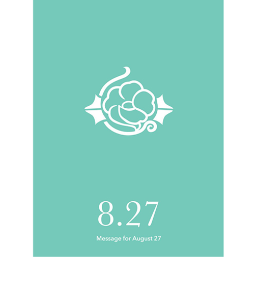 草紙堂　花結びメッセージカード　8月27日
