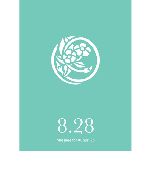 草紙堂　花結びメッセージカード　8月28日