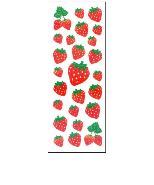 オクヤマ　ラメ入りシール　CR532　イチゴ