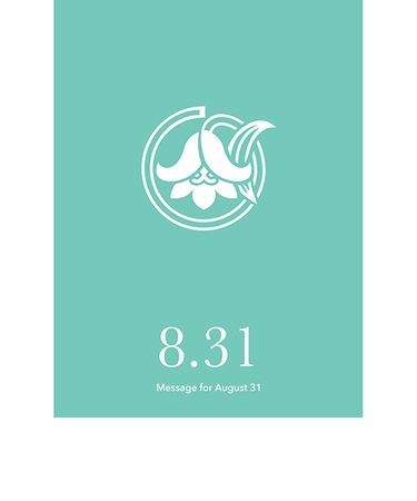 草紙堂　花結びメッセージカード　8月31日