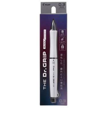 パイロット（PILOT）　シャープペンシル　ザ・ドクターグリップ　ブラックアクセント　0.3mm　HTDGB13MW　マットホワイト