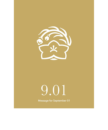 草紙堂　花結びメッセージカード　9月1日