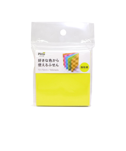 PITTA　好きな色から使えるふせん　75×75mm　強粘着