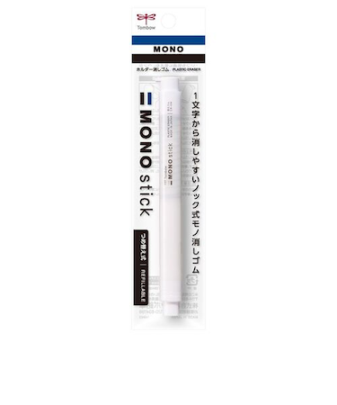 トンボ鉛筆（Tombow）　ホルダー消しゴム　モノスティック　JCC－121E　ホワイト