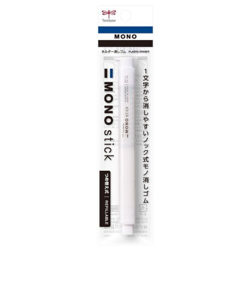 トンボ鉛筆（Tombow）　ホルダー消しゴム　モノスティック　JCC－121E　ホワイト