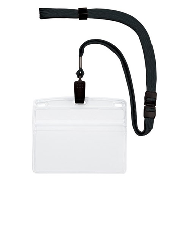 オープン　吊り下げ名札　ヨコ特大　10枚入　NL－21－BK　ブラック