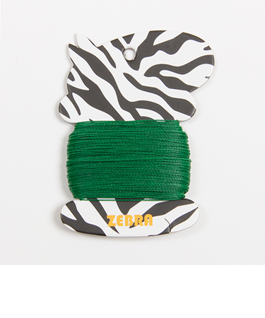 クラフト社　ZEBRA　ロウビキナイロン糸　045　グリーン　Φ0.45mm×30m