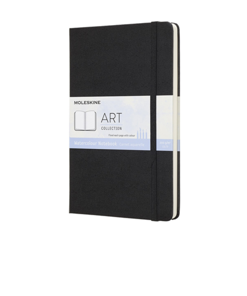 モレスキン（MOLESKINE）　アート　水彩画用ノートブック　ハードカバー　ラージサイズ　ブラック