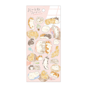 マインドウェイブ　おひるねファミリーステッカー　82283　猫崎さん家