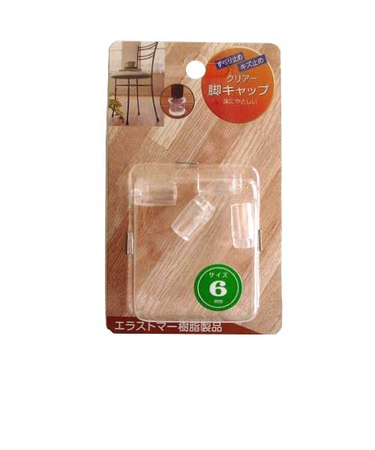 ツチノ　クリアー　脚キャップ　51－129　6mm