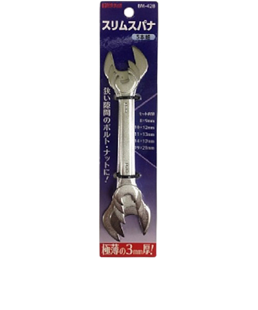 ビッグマン（BIG　MAN）　スリムスパナセット　BM－428　5本組