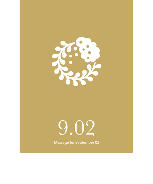 草紙堂　花結びメッセージカード　9月2日