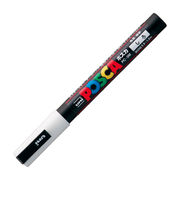 三菱鉛筆　ポスカ　細字丸芯　PC－3M　白