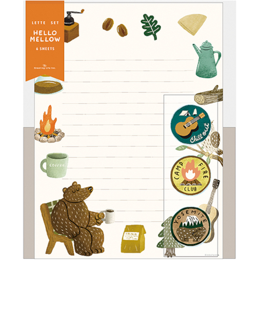 グリーティングライフ　オカタオカ　レターセット　OKS－43　チルアウト