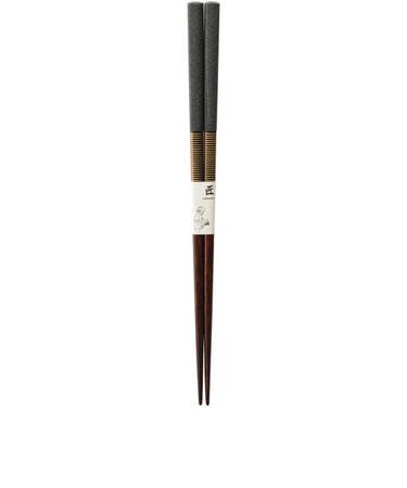 カワイ　箸　契り　23cm　黒