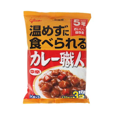 グリコ（Glico）　常備用　カレー職人　中辛　3袋入り