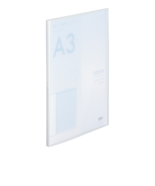 リヒトラブ（LIHIT　LAB.）　soeru　クリヤーブック　A3S　20ポケット　N8133－1　フロストクリヤー