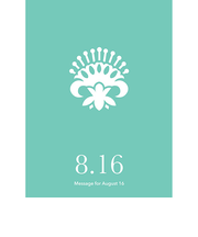 草紙堂　花結びメッセージカード　8月16日
