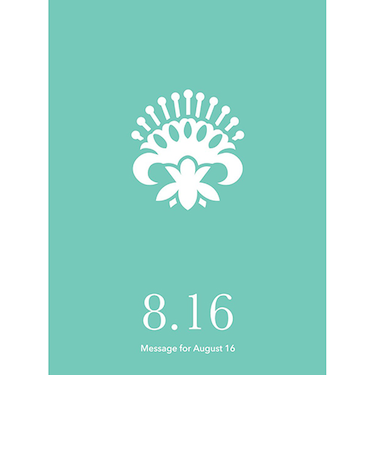 草紙堂　花結びメッセージカード　8月16日
