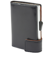 ゴルベ（GORBE）　レザーアルミニウムカードホルダー　ネイビー