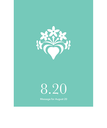 草紙堂　花結びメッセージカード　8月20日