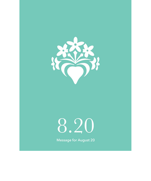 草紙堂　花結びメッセージカード　8月20日