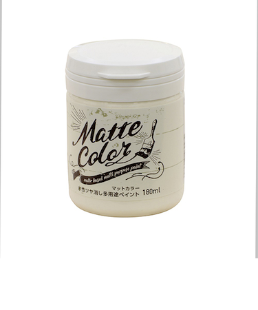 アサヒペン　水性　多用途ペイント　マットカラー　ミルクホワイト　180mL