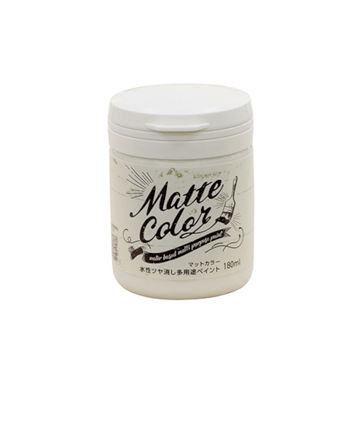 アサヒペン　水性　多用途ペイント　マットカラー　アイスホワイト　180mL