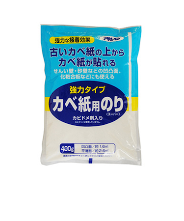アサヒペン　強力タイプカベ紙用のり　400g
