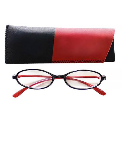 ベイライン（Bayline）　TR90　オーバルスリムフレーム　バイカラー　1660‐A　レッドブラック　1.5　（一般医療機器）